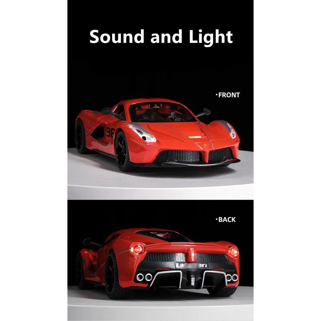 1/22 FXXK Laferrari Legierungs-Sportwagenmodell Diecasts & Spielzeug Metallfahrzeuge Automodell Simulation Sammlung Kindergeschenk