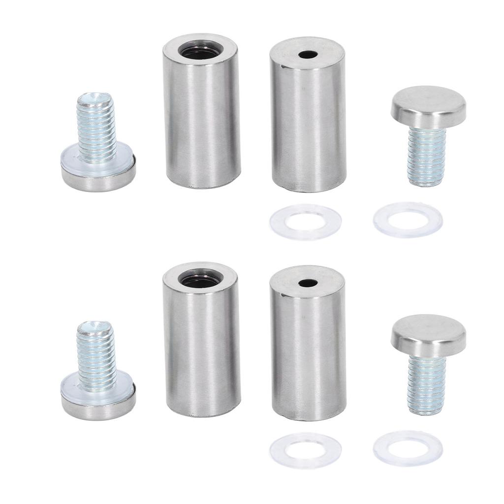 12Pcs Standoff Screws Stainless Steel Wall Sign Advertising Hardware Nail for Acrylic 19x40mm