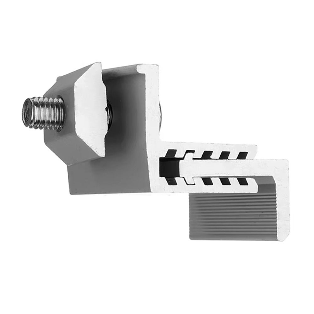 4Pcs Medium Pressure Solar Panel Clamps Adjustable Solar Rail End Clamps  Photovoltaic Support