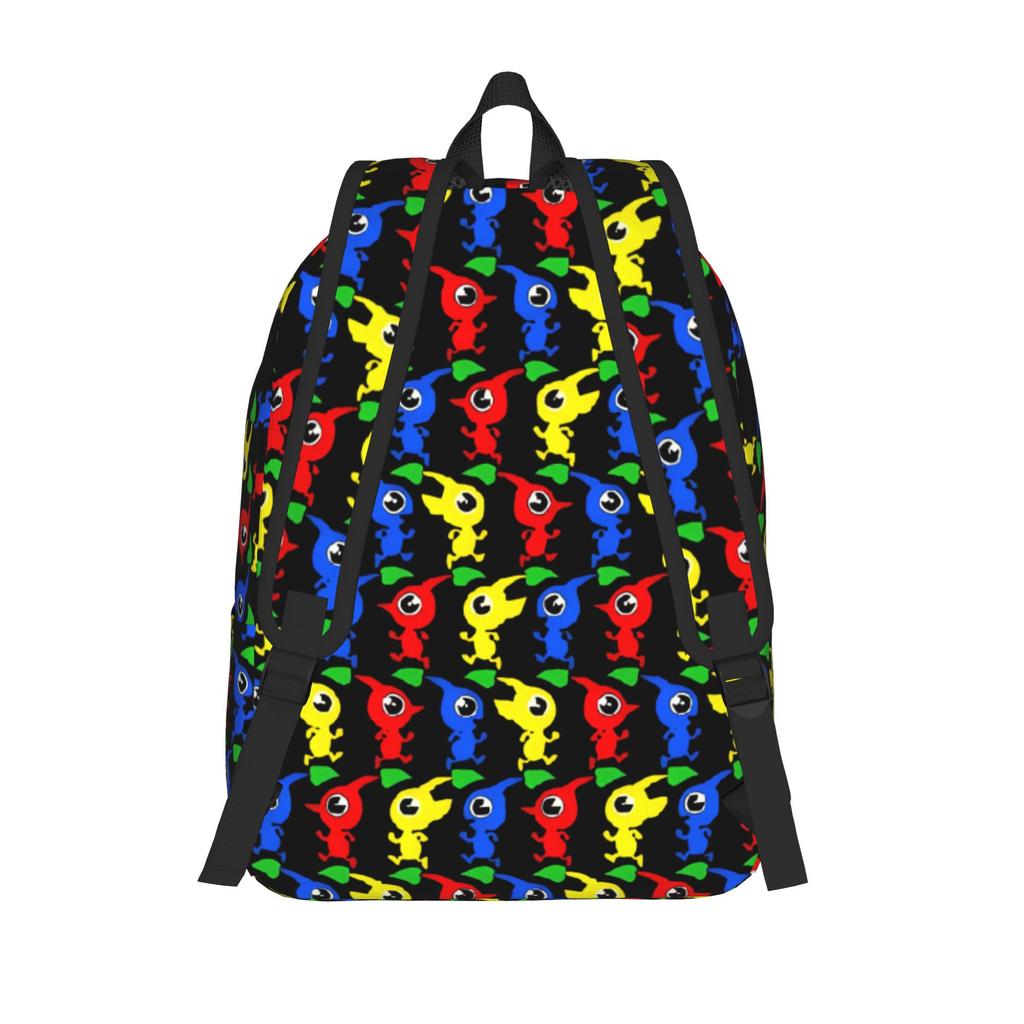 Pikmins 4 Everyday Backpack for Men Women Casual Learner Hiking Outing Daypack Laptop Computer Sling Tote Gift
