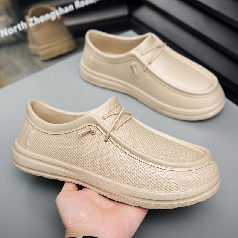 Fashion Waterproof Non-Slip Chef Shoes For Men Oil-Resistant Lightweight Soft Sole Work Shoes Cross-Border Plus Size Fashionable Nursing