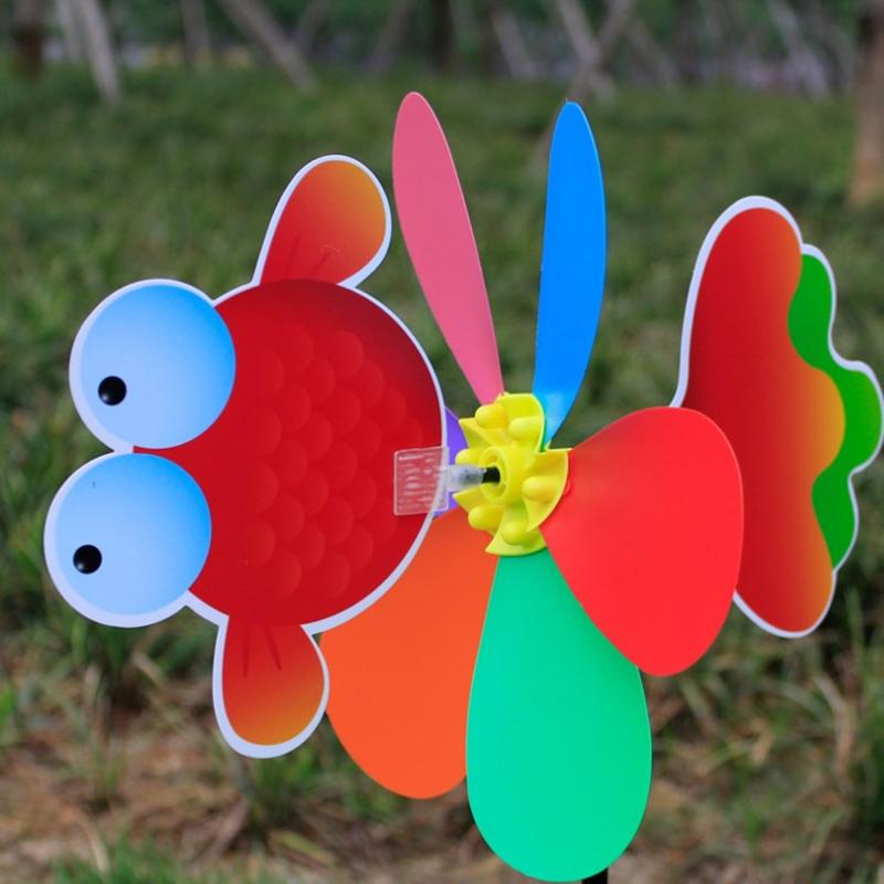 Selg 3D Large Animal Bee Windmill Wind Spinner Whirligig Yard Garden Decor