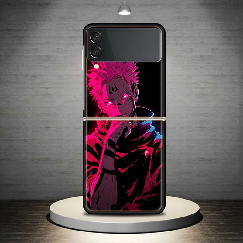 

Kaisen J-Jujutsu Ryomen Sukuna For Samsung Galaxy Z Flip 7 6 5 4 3 5G Phone Case Black Cover ZFlip 7 6 5 4 3 Shockproof Bumper C Samsung Z Flip 7