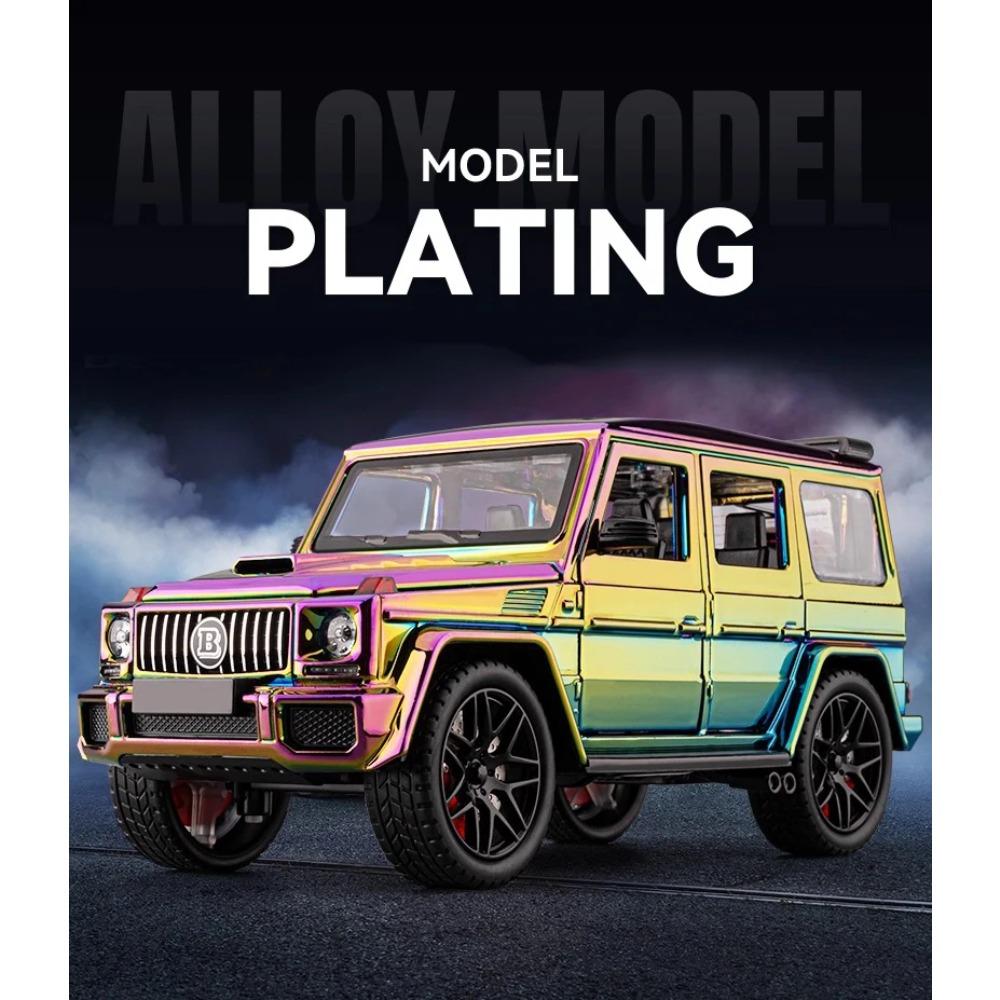 Modellino Auto in Lega Benzs G63 AMG SUV 1/24 con Suono e Luci Pull Back Giocattolo per Bambini Oggetti da Collezione Regalo di Compleanno