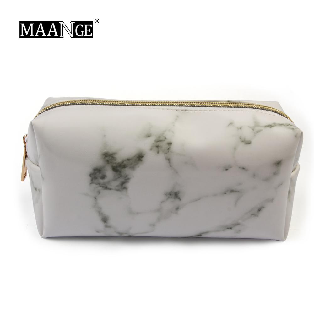 Cosmetic Brushes Marbling Simple Portable Storage Cosmetic Beauty Wash Bag Packages Can Be Accommodated Beauty Tools