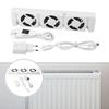Ventilator Inteligent pentru Radiator Set de Extensie Booster Ventilator Radiator Inteligent Ventilator Fan 100-240V 50/60Hz AC 350MA DC 5V