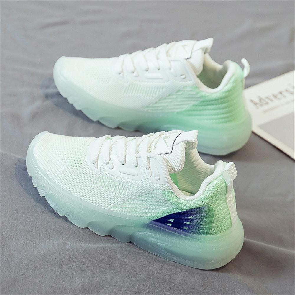 Feizhi Women's Shoes New Jelly Bottom Mesh Breathable Casual Sports Shoes Foreign Trade Korean Fashion Student Trend Women's Shoes