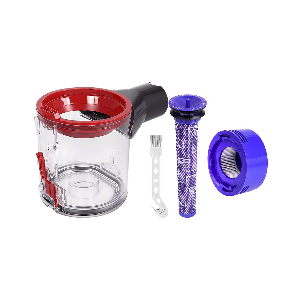 Dust Cup Bucket Pre Post Filter Replacement Parts for Dyson V7 V8 Handheld Vacuum Cleaner Dust Bin Collector Accessories