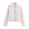 Kaslead New Women Clothes Western Style Fashion Simple Soft Zip-up Jacket 3046267