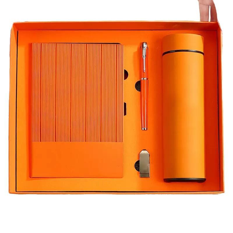 Minimalist Business Notebook Gift Set - Customizable Logo for Company Meetings and Events