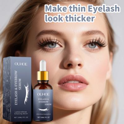 Wimpernpflege-Flüssigkeit, Sichere Inhaltsstoffe, Lässt spärliche Härchen dichter aussehen, Lässt die Wimpern sich kräuseln und lebendig werden, Schönes Make-up-Geschenk für Mädchen