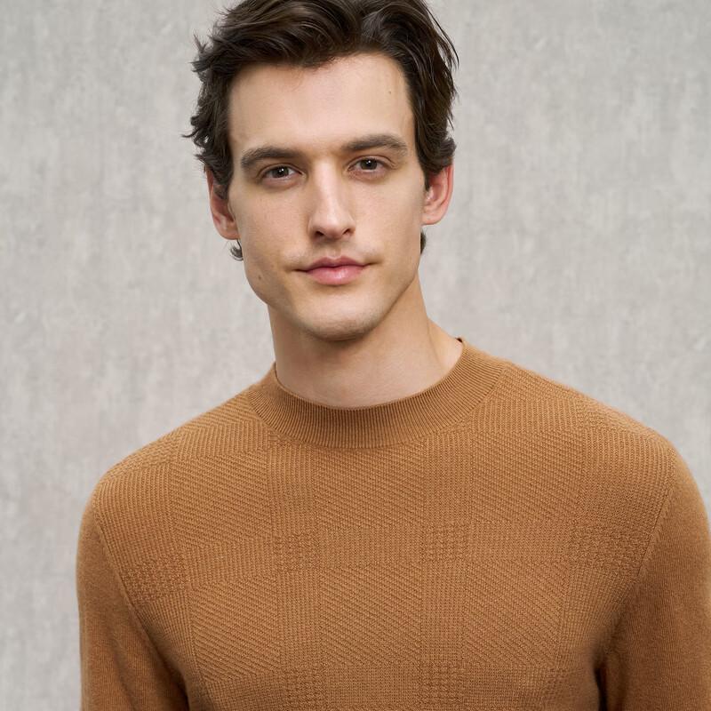 EMZ Men's Wool & Cashmere Blend Pullover Sweater
