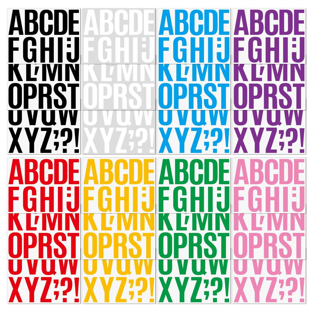 4-inch Letter Sticker Large Size Car Wall Sticker Exhibition School Kindergarten Decoration DIY Large Size Letter Sticker