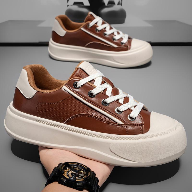 Fashion Outdoor Men's Lace Up Sneakers Fashion Male Casual Shoes New Arrival Skateboard Footwear Leisure Walk Vulcanize Shoes Sneakers