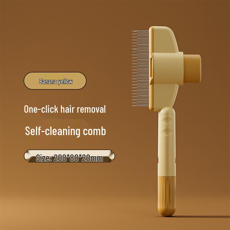 Pet Grooming Comb for Cats & Dogs – Detangling, Floating Hair Brush for Long Hair