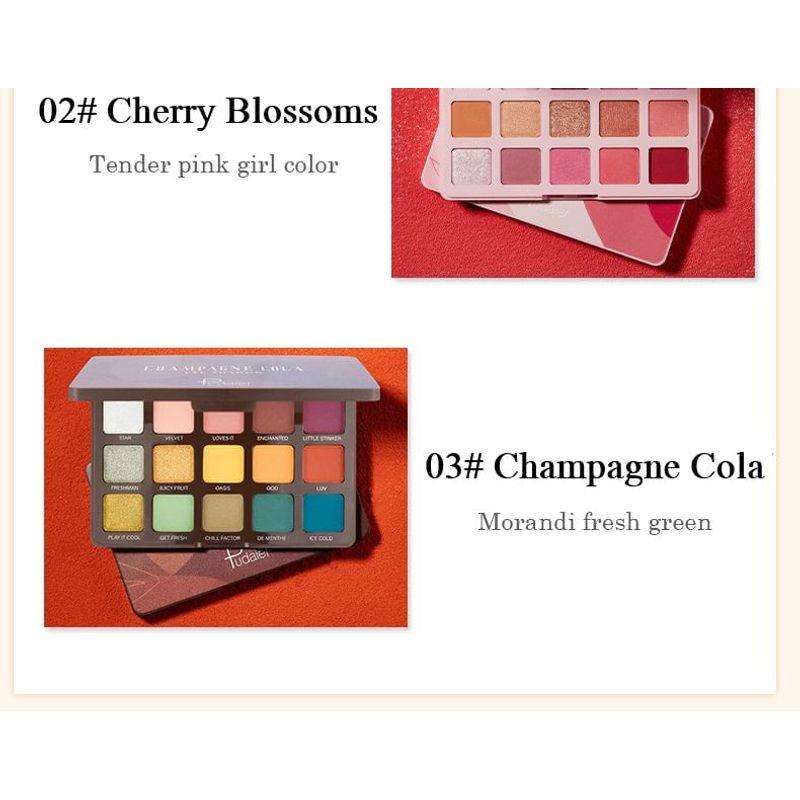 Pudaier - Fifteen Color Versatile Eyeshadow Palette - 3 Types