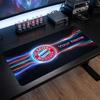 Bayern Munich Custom Large Mouse Pad, Personalized Name Text Print, Football Logo Non‑Slip Desk Mat Gaming Gift