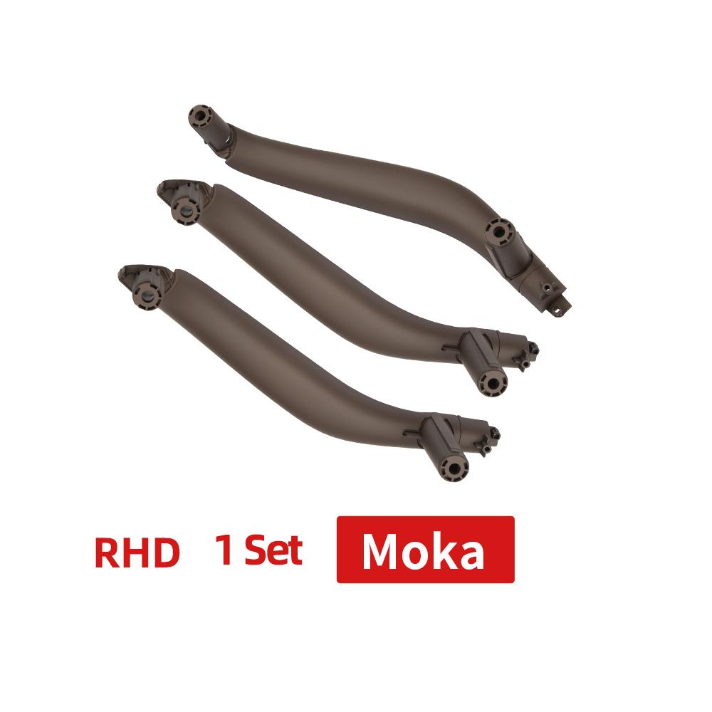3PCS SET LHD RHD Carbon Fiber Interior Passenger Door Handle Inside Panel Replacement For BMW X5 X6 F15 F16 2014-2018
