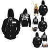 Demon Anime Slayer Kimetsu No Yaiba Zipper Hoodies Sweatshirts Long Coat Sleeve