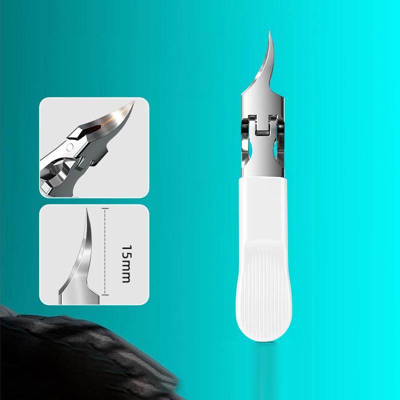 Super Slanted Pointed Fine Nail Clippers Anti-Splash Thick Nail Clipper Paronychia Clippers For Ingrown Toenails Trimmer