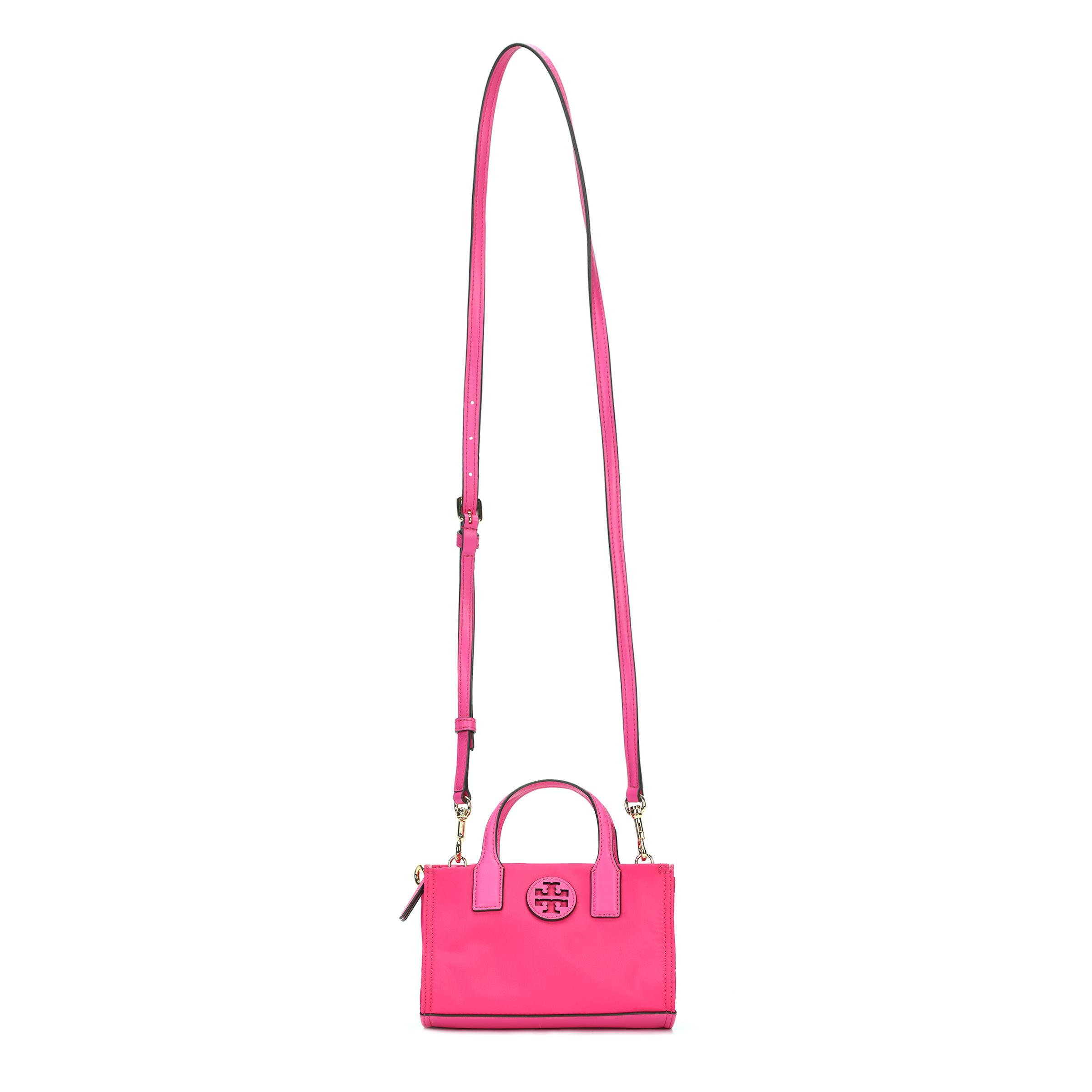 

Tory Burch Ella Double T Logo Cutout Zipper Tote Bag Women tote bags Magenta 146437-694 Basic Set (Bag+Dust Bag)