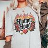 Mother Hood Shir,t Retro Colorful Mom Tee, Cute Motherhood Graphic Tshirt, Fun Mom Life Gift, Mama Holiday Outfit