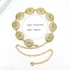Ethnic Style Oval Waist Chain: Women’s Retro Pattern Belt Accessory