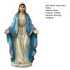 Blessed Mother Virgin Mary Statue with Open Arm Religious Catholic Sculpture Hand Painted Saint Mary Figurine for Indoor Home Decor