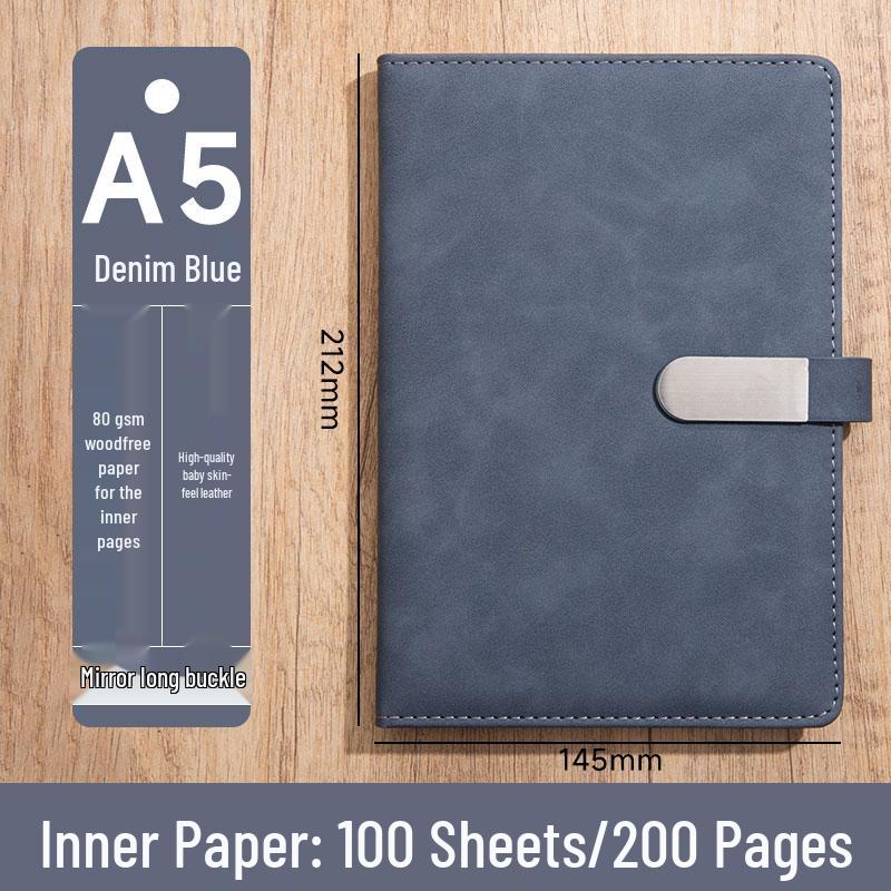 Personalized A5 Soft Leather Notebooks with Logo Printing: Custom Covers & Pages for Office Use