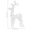 VidaXL Christmas Decoration Reindeer 90 LED Holiday Decoration Garden Patio Backyard Outdoor Living Room 60x16x100 Cm 329777