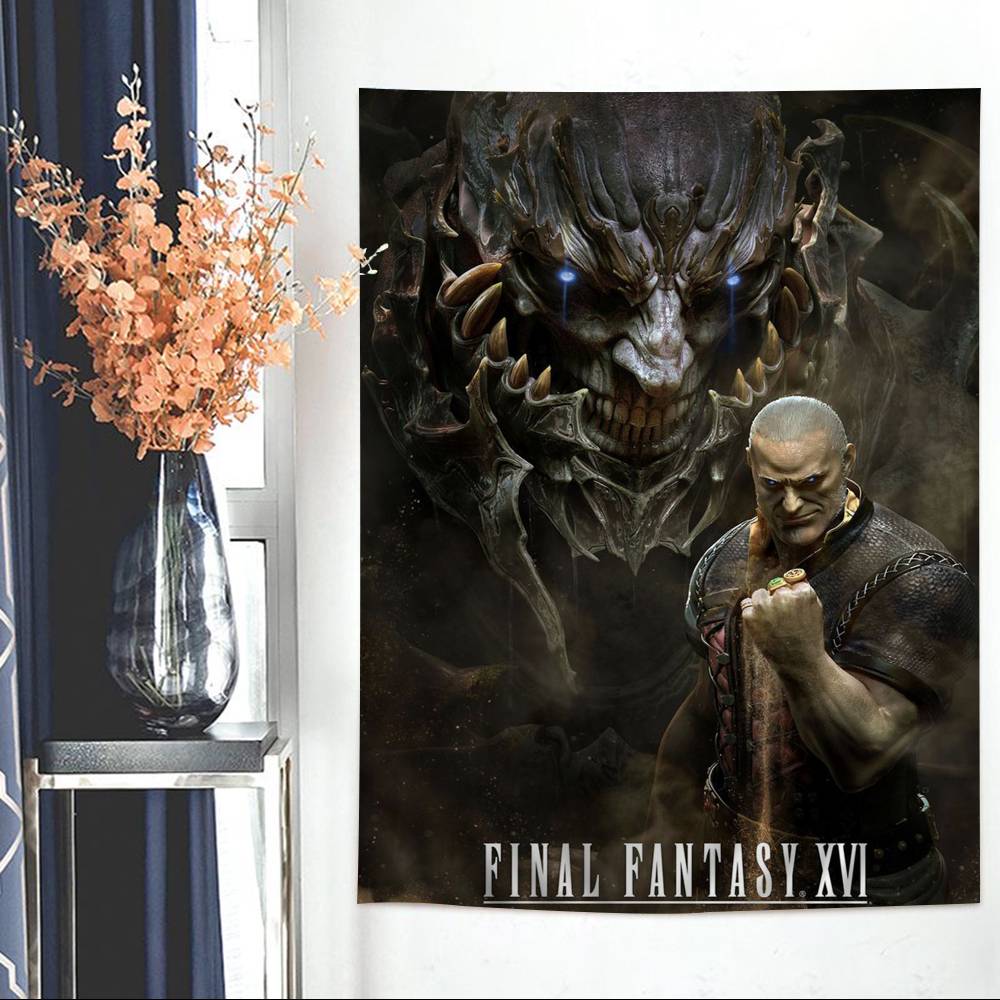 Game FFinalFFantasy Printed Large Wall Tapestry Indian Buddha Wall Decoration Witchcraft Bohemian Hippie Wall Art Decor
