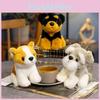 Adorable Realistic Plush Dog Toy Cute Shiba Inu Schnauzer Rottweiler Stuffed Animal For Kids