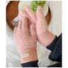 Fashion Thickened Furry Gloves Solid Color Cold-proof All Finger Mittens Warm Windproof Knitted Gloves Men Women