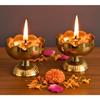 Brass Diya Pure Brass Traditional Oil Puja Lamp for Temple, Mandir