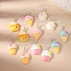 Cute Resin 3D Coffee Cup Drop Earrings for Women Girls Simulation Food Sandwich Dangle Earrings Kid's Jewelry Gifts
