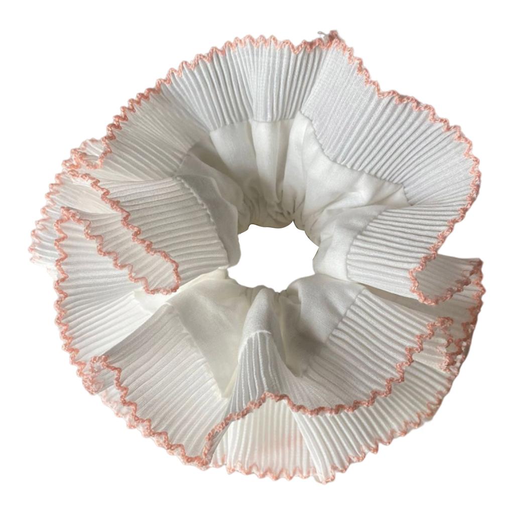 Vintage Lace Hair Scrunchies Thick Updo Oversized Hair Scrunchy Elegant Donuts Hair Rope Scrunchy Women Ponytail Holder