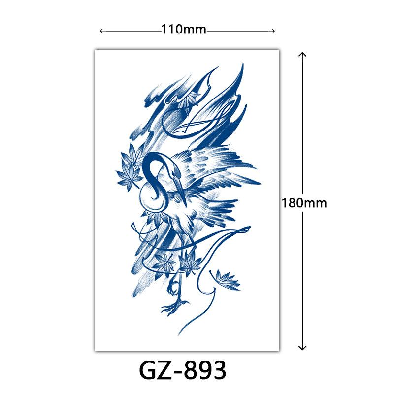 Juice Tattoo Stickers, Herbal Tattoo Stickers, Semi-Permanent English Letter Tattoo Stickers Tattoo