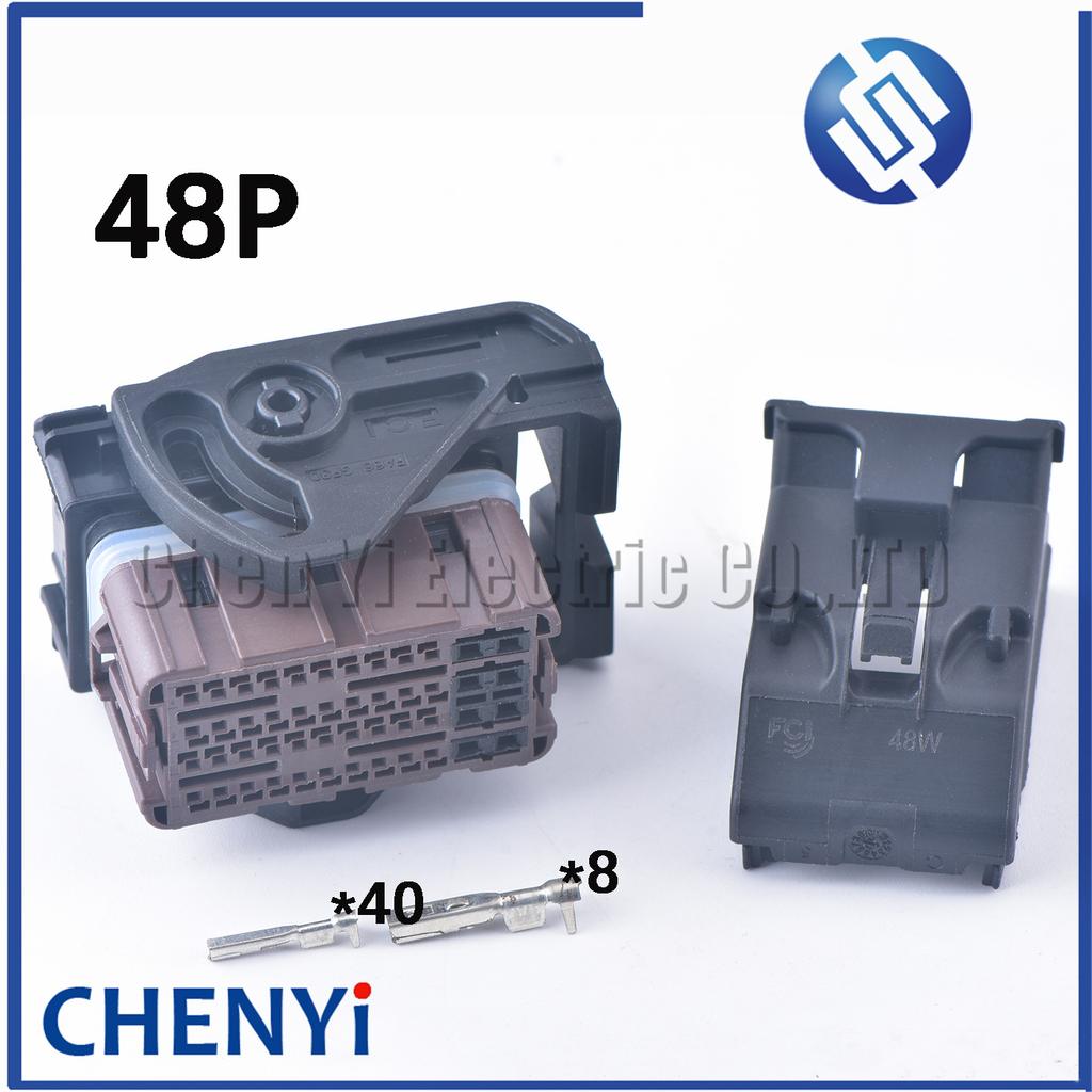 48 Pin (40S+8B) female Automotive engine ecu connector PPI0001495 PPI0001494 Wire harness plug 13956455 For Nissan Infiniti