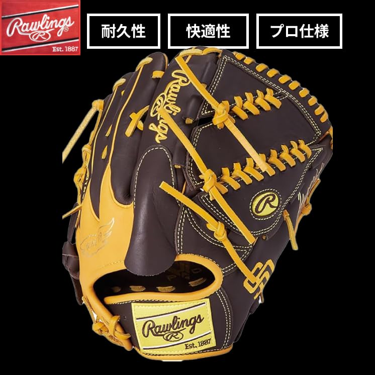 Rawlings Athletics HYPER TECH MLB TEAM GR5HTMA15W Baseballová velikost Hodit na pravou rukavici, Softbal, Dospělý, 11.75 (Rukavice nadhazovače), Levák (Opotřebovaný