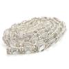 Rhinestone Trim Hand Crafted Adjustable Length Transparent Strong 1 Yard 1.8cm Wide Rhinestone Chain for Clothing
