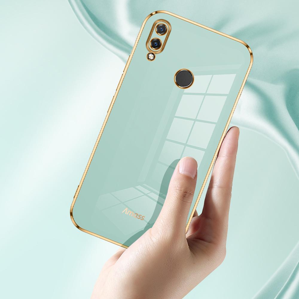 For Huawei nova 3 Case Luxury Square Plating Huawei nova 3i 4 4e nova5 5i 5iPro Phone Case ShockProof Silicone Back Cover Fundas