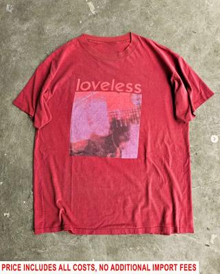 Loveless My Bloody Valentine T-shirt Rouge Unisexe Coton Taille Unique GE372 T-shirt Unisexe