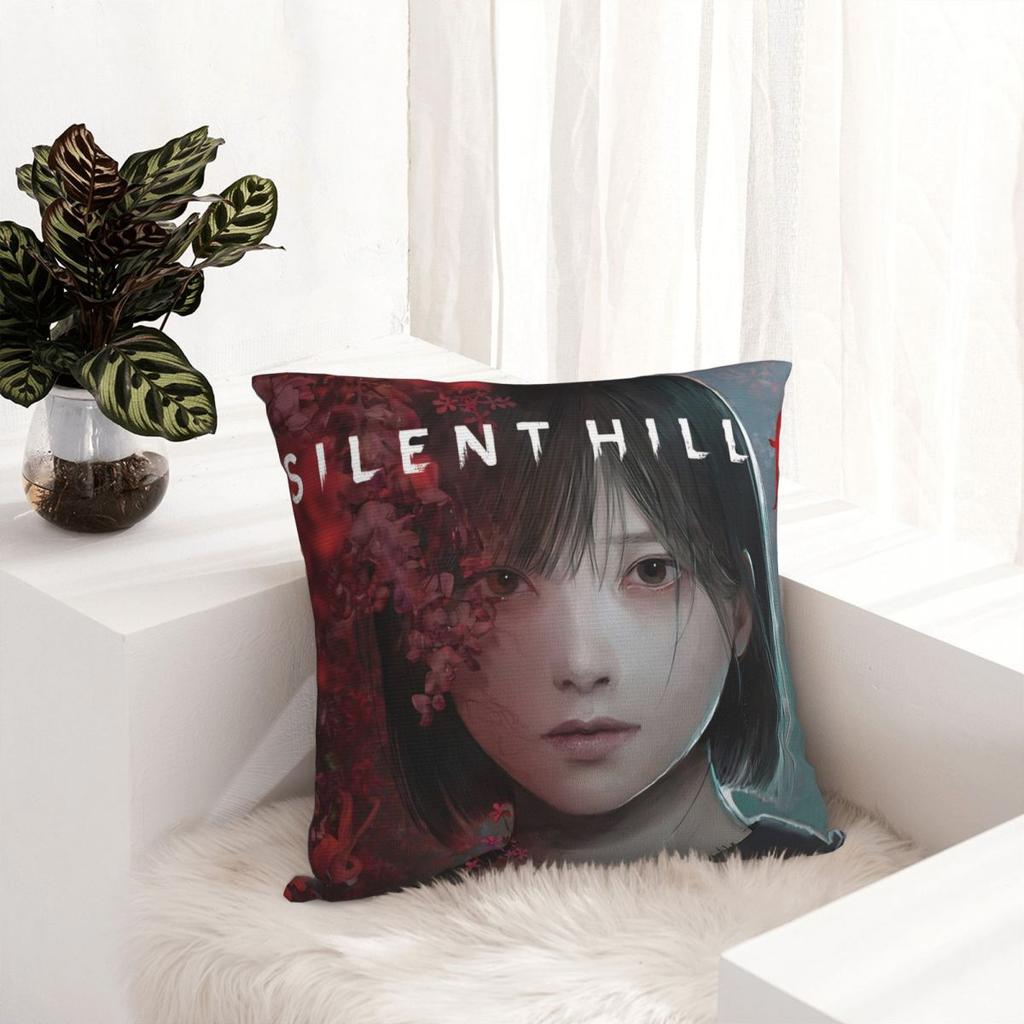 Pillow Cover Silent Hill F Game Hinako Printed Cushion Cover Kawaii Pillow Case For Sofa Bedroom Home Decor Pillowcases