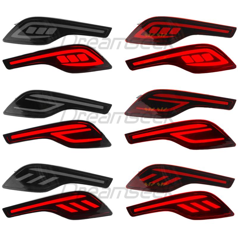 Pair LED Rear Bumper Brake Tail Light for Honda CRV CR-V 2017 2018  Reflector Driving Stop Lamp Taillight Auto Accessories
