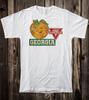 Retro Travel Tee T Shirt Souvenir Georgia State Peach Conoco Oil