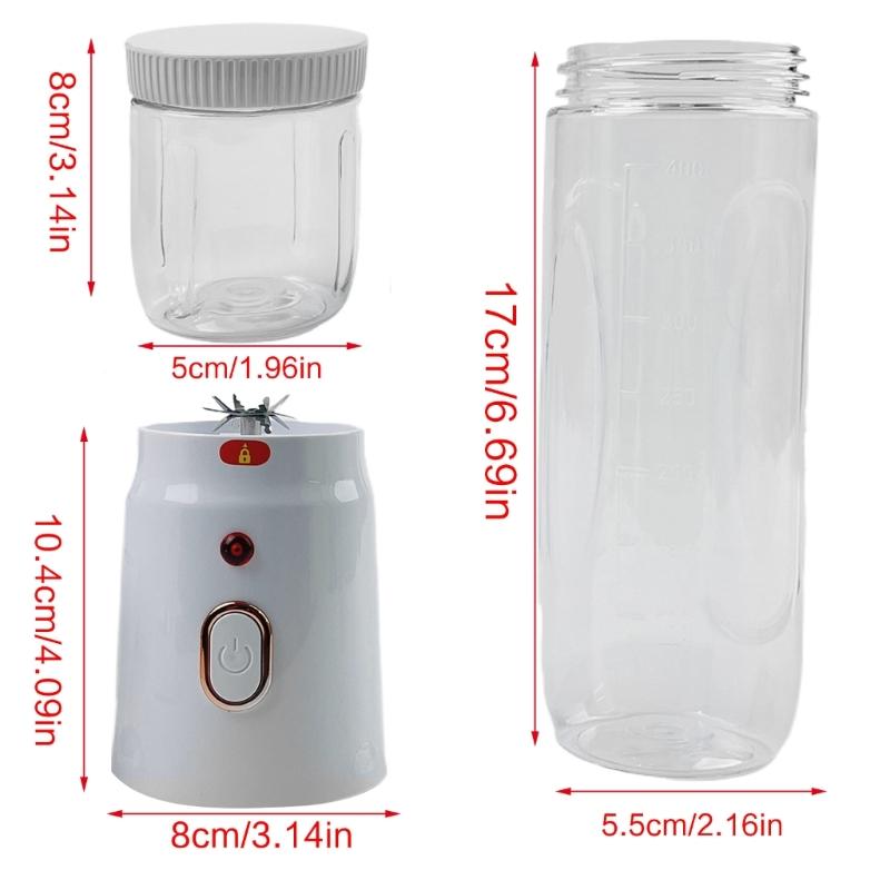 Portable Blender for Shakes and Smoothies Rechargeable Blender Fruit Juice Mixer for Travel/Picnic/Office/Gym/Sport