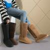 Women Tall Winter Padding Black Boots Fashion Snow Boots Women's High Boot Size 41 Hot Warm Shize 41 Hot Warm Shoes Botas Mujer