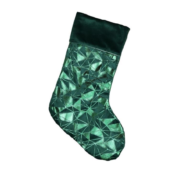 Christmas Decoration Hanging Sock Soft Fabric Christmas Stocking Holiday Party Gifts Bag Decoration For Mantels Display