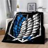 Cartoon A-Attack On Titan Printed Blankets Picnic Blanket Warm Flannel Blankets Home Bed Linings Blankets for Beds Birthday Gift