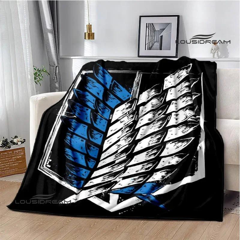 Cartoon A-Attack On Titan Printed Blankets Picnic Blanket Warm Flannel Blankets Home Bed Linings Blankets for Beds Birthday Gift